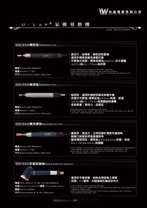 UG-500 標準空気圧グラインダー - Image 2