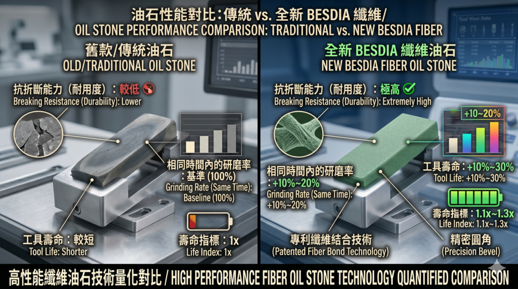 BESDIA 迷你纖維油石應用於精密模具深槽與微細部狹窄狹縫拋光研磨,宏崴實業